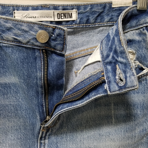 Lovers Friends Mini Skirt Elijah Cut Out Denim 26 - Picture 7 of 16